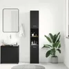 vidaXL Koupelnová skříňka černá 30x30x183,5 cm Dřevěný Náhled obrázku produktu 3