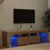 vidaXL TV skříňka s LED osvětlením dub Sonoma 140x36,5x40 Náhled obrázku produktu 2