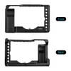 Two views of a black camera cage rig, labeled 'Front' and 'Back'. Náhled obrázku produktu