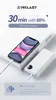 A white power bank is shown charging a smartphone, with marketing text overlayed on the image. Náhled obrázku produktu