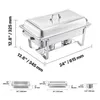 SucceBuy 8 Qt 2er-Pack rechteckiges Chafing Dish Buffet-Set Produktbild-Vorschau 6