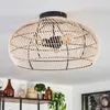 Chadid moderne Deckenlampe aus Metall/Bambus in Produktbild-Vorschau 10
