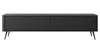 AX LIVING Meuble TV bas moderne noir mat Vespasia 200 2T – Voir les images du produit 2