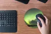MuchoWow® Mauspad Mousepad Nordlichter - Grün - Norwegen Produktbild-Vorschau 4
