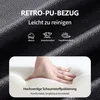 Duhome zitbank van kunstleer, gestoffeerde bank, make-up Productafbeelding-voorbeeld 4
