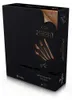 A black box packaging for a cutlery set with rose gold accents. Voir les images du produit