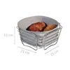 KESPER Brot- und Obstkorb Metall/Textil 21x21x11cm grau  Voir les images du produit 7