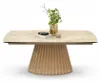 Designový rozkládací stůl 180(260)x98 FAMTIS - béžovozlatý Náhled obrázku produktu 2