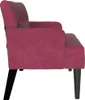 vidaXL Pohovka Chesterfield Weinrot 112 x 65,5 x 75 cm Samt Náhľad obrázku produktu 5