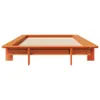 Massivholzbett ohne Matratze Wachsbraun 75x190 cm Produktbild-Vorschau 3