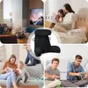 （Černá）Čtecí polštář na postel Polštář na opěradlo Zádová Náhled obrázku produktu 6