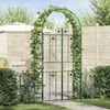 vidaXL Gartenbogen Grün 115 x 37 x 226 cm Stahl Produktbild-Vorschau 2