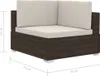 Divani angolari 2 pezzi con cuscini in poly rattan marrone Anteprima dell’immagine prodotto 5