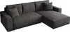 Ecksofa Parys L-form Polsterecke mit Cord-Bezug mit Produktbild-Vorschau 2