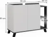 Mobiletto per lavabo Vicco Karen Antracite/bianco 80 x 65 Anteprima dell’immagine prodotto 2