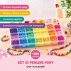 Set di perline Pony Beads da 1300 pezzi – Con scatola Anteprima dell’immagine prodotto 3