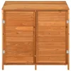 vidaXL Geräteschuppen Braun 102x52x112 cm Massivholz Tanne Produktbild-Vorschau 3