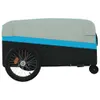 vidaXL Fahrradanhänger Schwarz und Blau 45 kg Eisen Produktbild-Vorschau 6