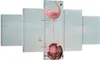 Bild auf Leinwand - Leinwandbild - Flamingo Blume Grafik Produktbild-Vorschau 1