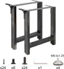 Wiltec Tischbeine aus lackiertem Stahl 2er Set 60x72cm Produktbild-Vorschau 6