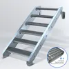 Stahltreppe 6 Stufen bis Höhe 120 cm, Laufbreite : 70 cm Produktbild-Vorschau 2
