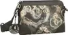 A crossbody bag with a floral pattern and a decorative charm. Anteprima dell’immagine prodotto