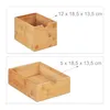 Relaxdays Cassettiera, bambù e MDF, dimensioni: 28x17x21,5 Anteprima dell’immagine prodotto 5
