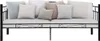 vidaXL Rám denní postele černý kov 90×200 cm Náhled obrázku produktu 1