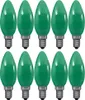 10 x Paulmann Glühbirne Kerze 25W E14 GRÜN Glühlampe 25 Produktbild-Vorschau 1