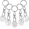Metallene Schlüsselhänger mit Karabiner und Chip, 5 Stück, Produktbild-Vorschau 1
