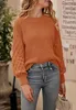 ASKSA Damen Pullover Laternenaermeln Strickpullover Produktbild-Vorschau 2