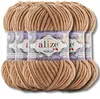 Alize 5x 100g Velluto dicke Wolle, Uni, Chenille, Häkeln, Produktbild-Vorschau 1