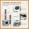 PawHut Kratzbaum 98 cm Katzenturm mit Höhle Kratzstämme 3 Produktbild-Vorschau 5