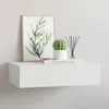 vidaXL Wandregal mit Schublade Weiß 40x23,5x10 cm MDF Produktbild-Vorschau 2
