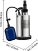 SucceBuy pompa sommersa per acqua, 550 W, 9500 l/h, con Anteprima dell’immagine prodotto 8