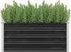 DELUKE® Hochbeet für Garten OSKAR Anthrazit | 100x40x45cm | Produktbild-Vorschau 3