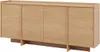 A light wood sideboard with four doors is shown against a white background. Náhľad obrázku produktu