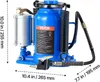 VEVOR pneumatischer Flaschenwagenhebr Wagenheber 32 t Produktbild-Vorschau 8