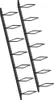 Two black metal wine racks standing upright against a white background. Náhľad obrázku produktu