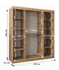 Kleiderschrank ENNI – Breite 180 cm, weiß Produktbild-Vorschau 3