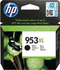 The image shows the packaging of an HP 953XL black ink cartridge, featuring a butterfly on a lotus pod. Voir les images du produit