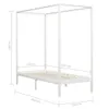 vidaXL Himmelbett-Gestell Weiß Massivholz Kiefer 100 x 200 Produktbild-Vorschau 6