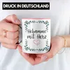Trendation - Hebamme mit Herz Tasse mit Spruch Geschenk Produktbild-Vorschau 2