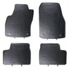 Four black rubber car floor mats with a hexagonal pattern, arranged in a grid. Produktbild-Vorschau