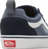 A close-up view of the heel and side of a blue Vans shoe. Produktbild-Vorschau