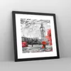 Gerahmtes Poster - Schwarzer Rahmen - London Bus - 30x30 cm Produktbild-Vorschau 8