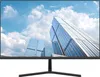 A computer monitor displaying a cityscape with modern buildings under a blue sky with clouds. Podgląd zdjęcia produktu