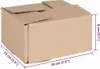 vidaXL Faltbox mit Speicher 50 Stk. Natur 20 x 15 x 10 cm Produktbild-Vorschau 4