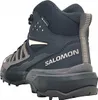 A side view of a black and gray Salomon hiking boot. Produktbild-Vorschau