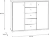Sideboard >TEMPRA2< 2 Türen, 5 Schübe, Old-Wood Produktbild-Vorschau 8